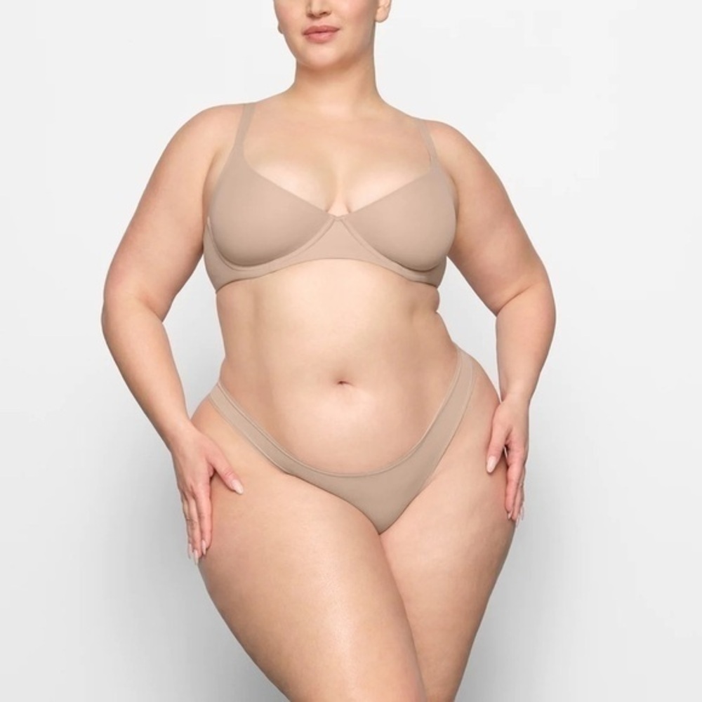 🤎 SKIMS Fits Everybody Unlined Underwire Bra 36DD NWT - Picture 4 of 4
